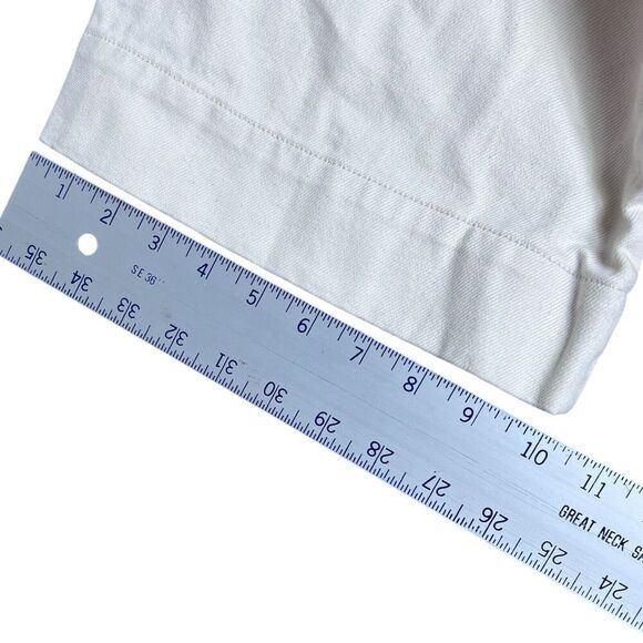 J Crew Jeans Womens 29 Cream Point Sur Side Tab Trouser Ecru Wash BY093 Wide Leg - Picture 15 of 16